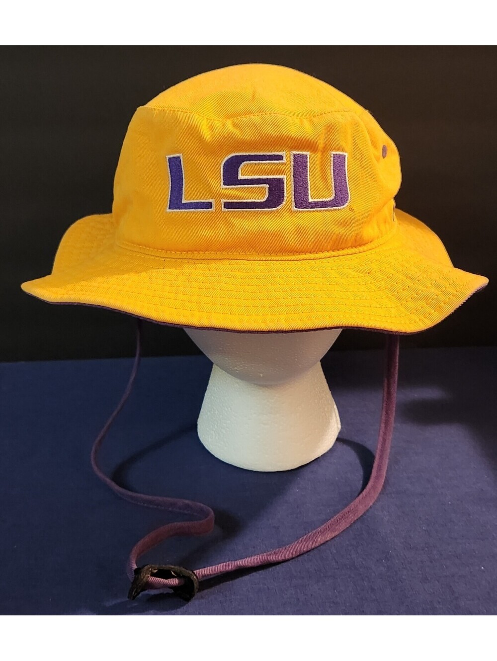 Vintage LSU Tigers '47 Brand Bucket Hat Purple Gold NCAA Official One Size